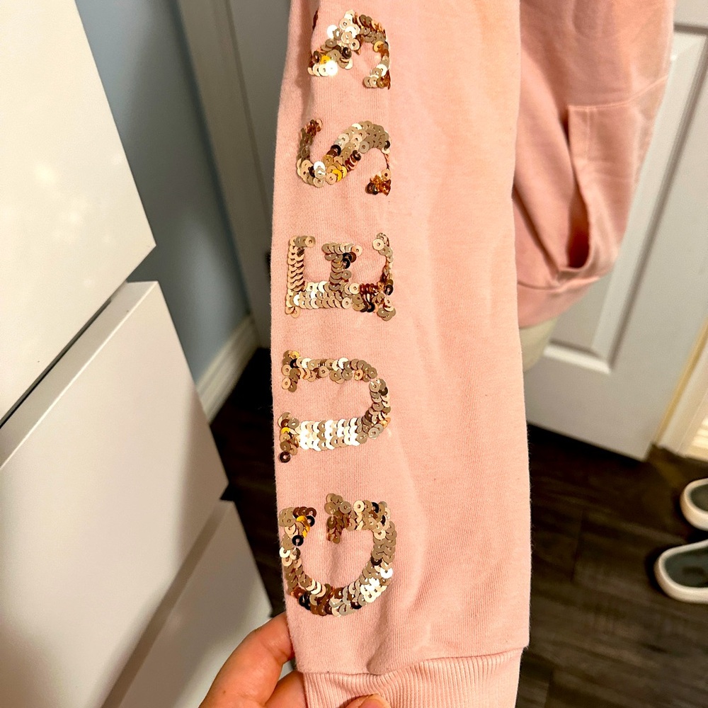 GUESS zip up Pink Hoodie